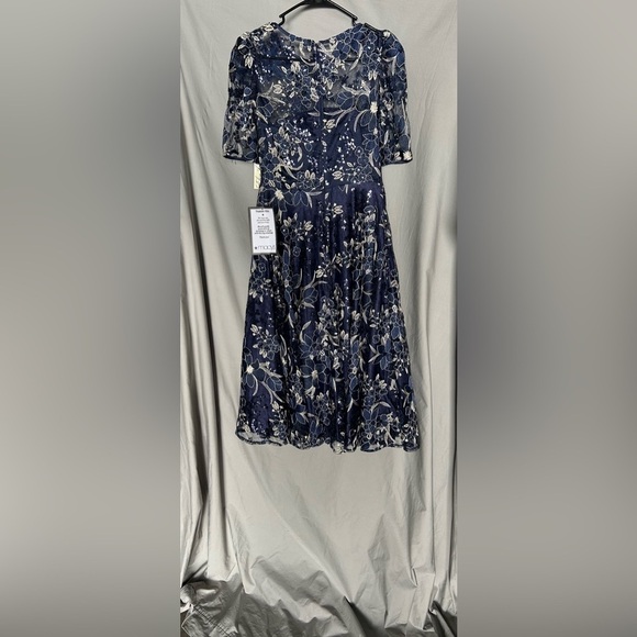 Eliza J Embroidered Sequin Midi Dress - Picture 6 of 7